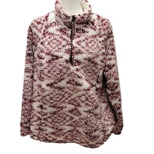 Excurzion Sherpa Pullover Women's 1/4 Zip Long Sleeved Shacket Size XL